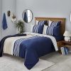 Duvet Cover Sets | Nautica Home Nautica Aport 100% Turkish Cotton Duvet Cover Set, Double, 200Cmx200Cm, Navy Blue Multi