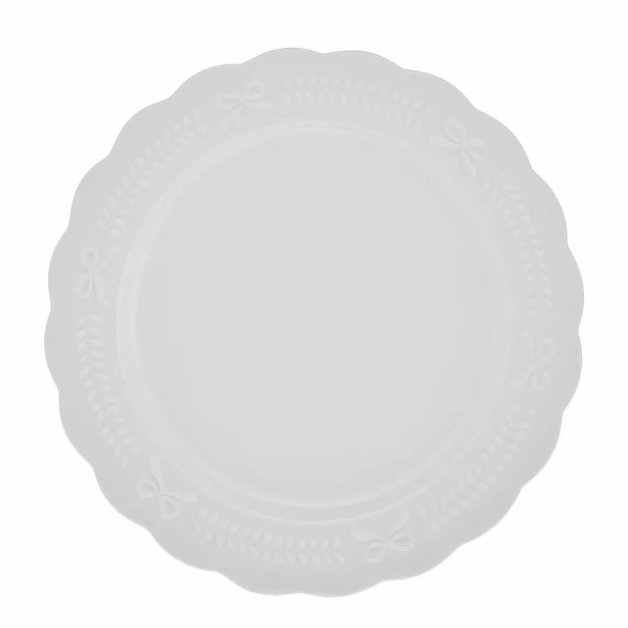 Dinner Plates | Karaca Karaca New Year Christmas Porcelain Dinner Plate, 27Cm, White