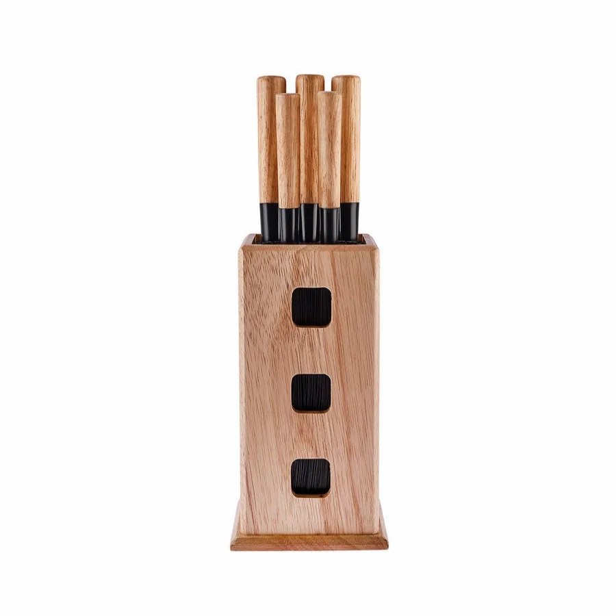 Knife Block Sets | Karaca Karaca Cruze Knife Block Set, 5 Piece, Wood Black