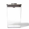 Storage Containers | Oxo Oxo Pop Stainles Steel Lid Container Big Square Medium, 4.2L, Grey Transparent