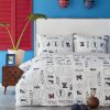 Duvet Cover Sets | Nautica Home Nautica Discovery 100% Turkish Cotton Duvet Cover Set, King, 230Cmx220Cm, White Multi