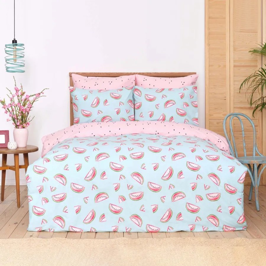 Duvet Cover Sets | Sarah Anderson Sarah Anderson Watermelon 100% Turkish Cotton Duvet Cover Set, Double, Multi