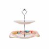 Serving Platters | Karaca Karaca Zazu Porcelain 2-Tier Cake Stand, 26Cm, Multi