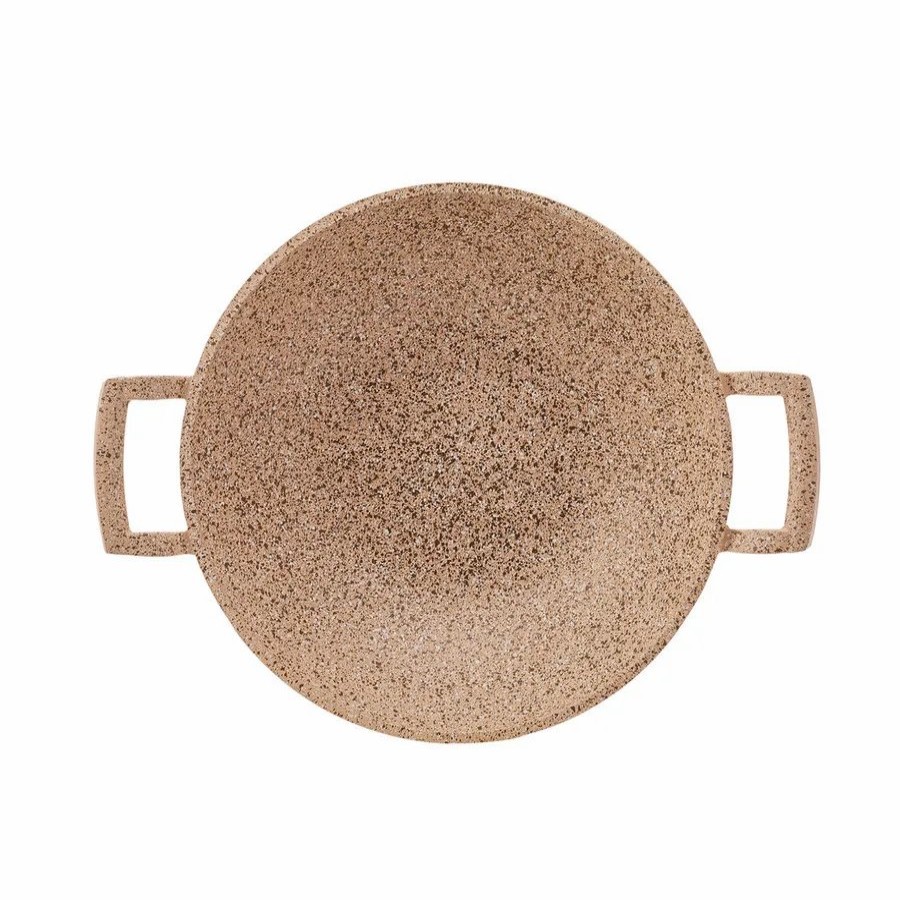 Pans | Karaca Karaca Biogranite Paella Pan, 30Cm, Wood Silver