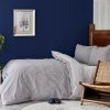 Duvet Cover Sets | Nautica Home Nautica Darya 100% Turkish Cotton Duvet Cover Set, Super King, 260Cmx220Cm, Grey