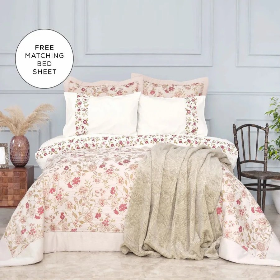 Bedding Sets | Karaca Home Karaca Home Flora Bedding Set With Bed Sheet, 10 Piece, Double, Multi