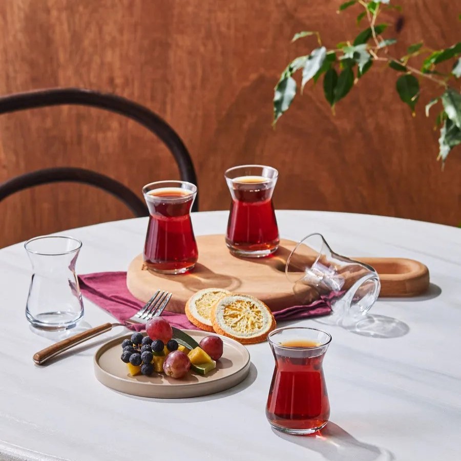 Turkish Tea Sets | Karaca Karaca Glass Turkish Tea Set For 6 People, 6 Piece, 132Ml, Transparent