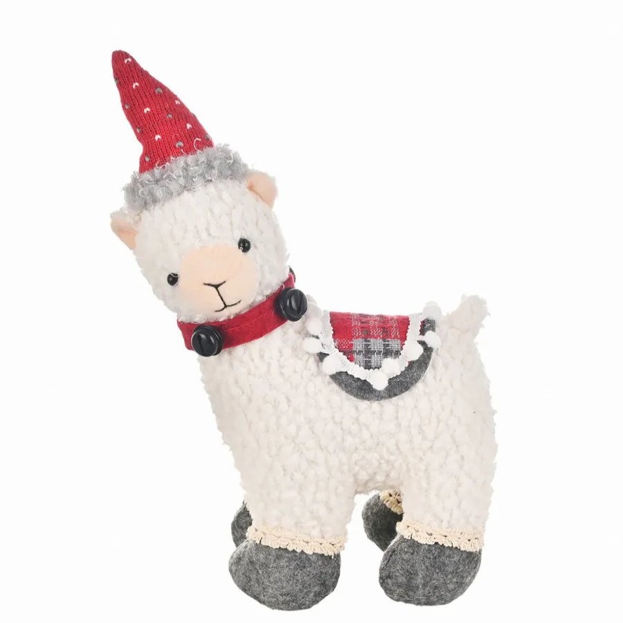 Ornaments | Karaca Home Karaca Home New Year Christmas Alpaca Plush Toy Decoration, 28Cm, Multi