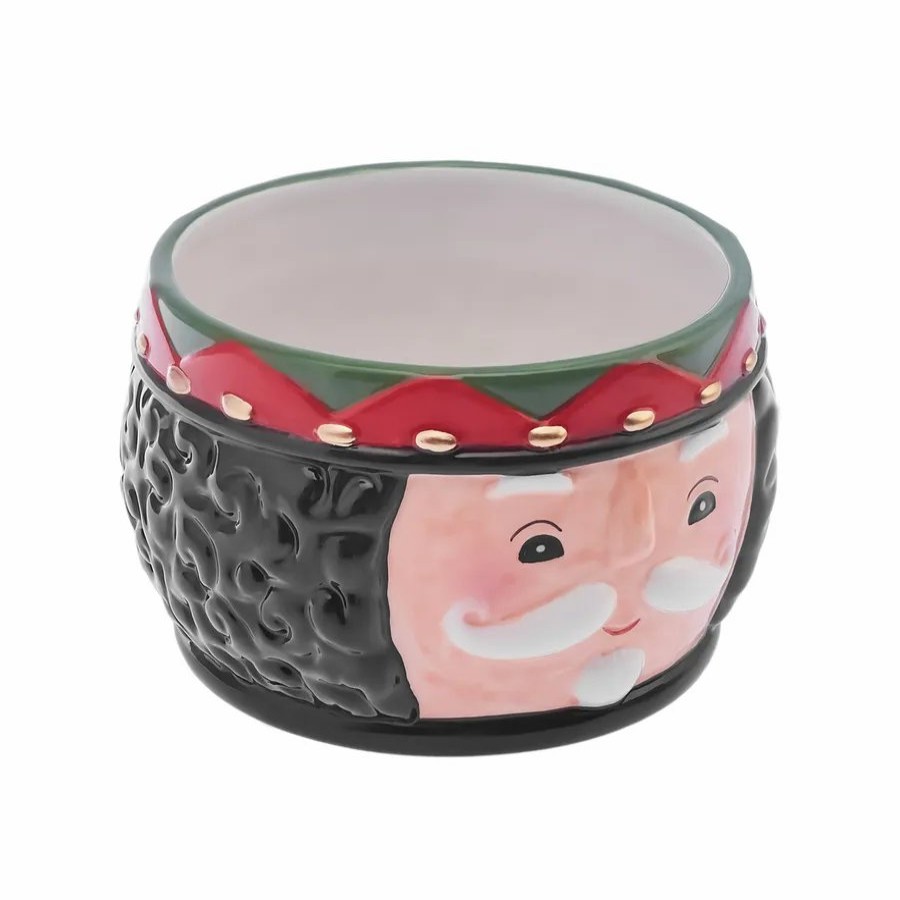 Bowls | Karaca Karaca New Year Christmas Nutcracker Dipping Dish, 19Cm, Black Multi