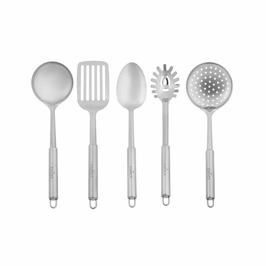 Kitchen Utensils | Karaca Karaca Master 5 Piece Kitchen Utensil Set, Silver