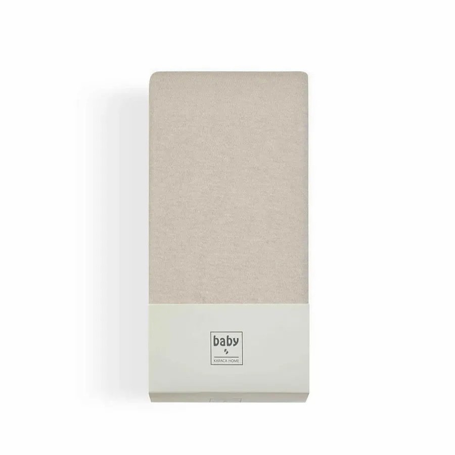 Bed Sheets | Karaca Home Karaca Home Jersey Baby Fitted Sheet, Single, Beige