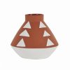 Vases | Karaca Home Karaca Home Simple Ceramic Vase, 16Cmx14.5Cm, Brown White