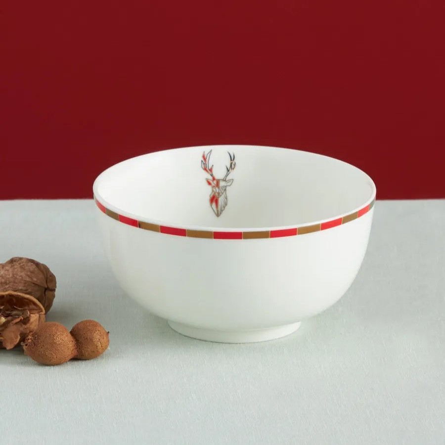 Bowls | Karaca Karaca Aries Porcelain Cerealsoup Bowl, 14Cm, Red Multi