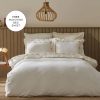 Duvet Cover Sets | Karaca Home Karaca Home Dogasever Nora 100% Turkish Cotton Bamboo Embroidered Duvet Cover Set With Bed Sheet, Double, Yellow White