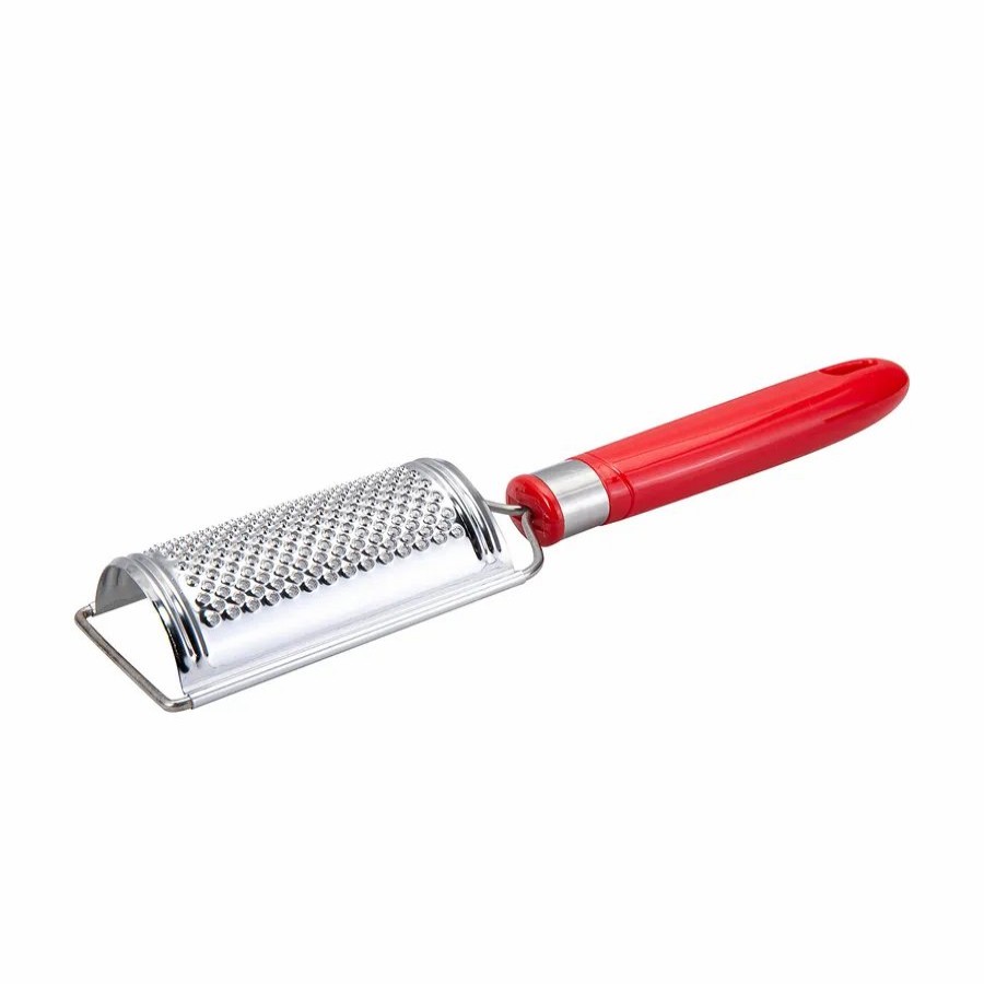 Kitchen Gadgets | Karaca Karaca Retro Stainless Steel Grater, 24,3Cm, Red Silver