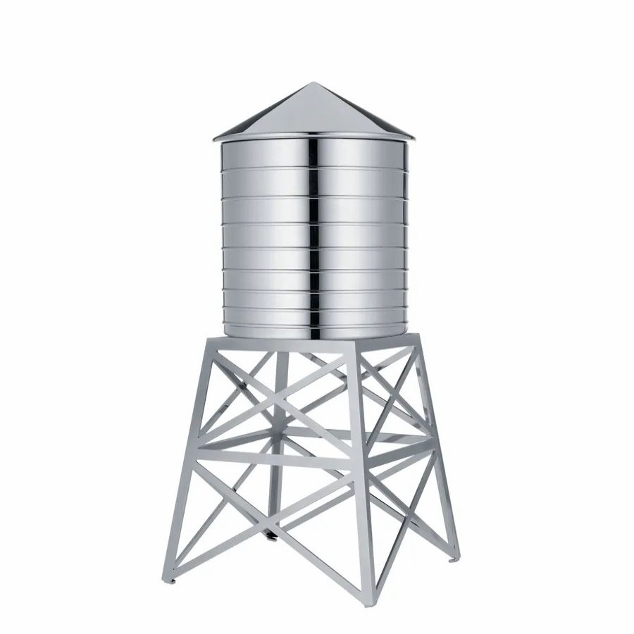 Storage Containers | Alessi Alessi Water Tower Container, 730Ml, Silver