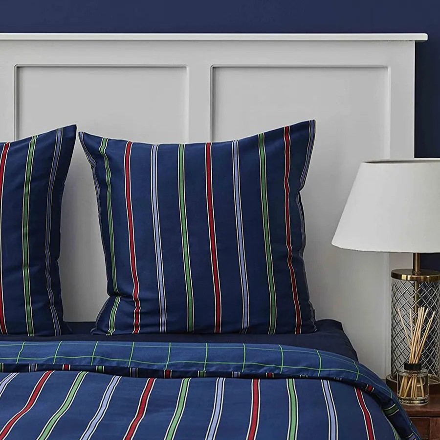 Duvet Cover Sets | Nautica Home Nautica Ray 100% Turkish Cotton Duvet Cover Set, King, 230Cmx220Cm, Navy Blue Multi