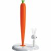 Home Storage | Alessi Alessi Bunny & Carrot Kitchen Roll Holder, 20.2Cmx16Cmx29.4Cm, White Multi