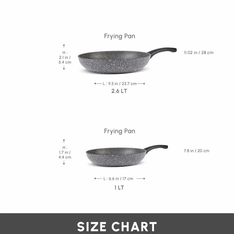 Pan Sets | Karaca Karaca Gris Biogranite 2-Piece Induction Pan Set, Grey