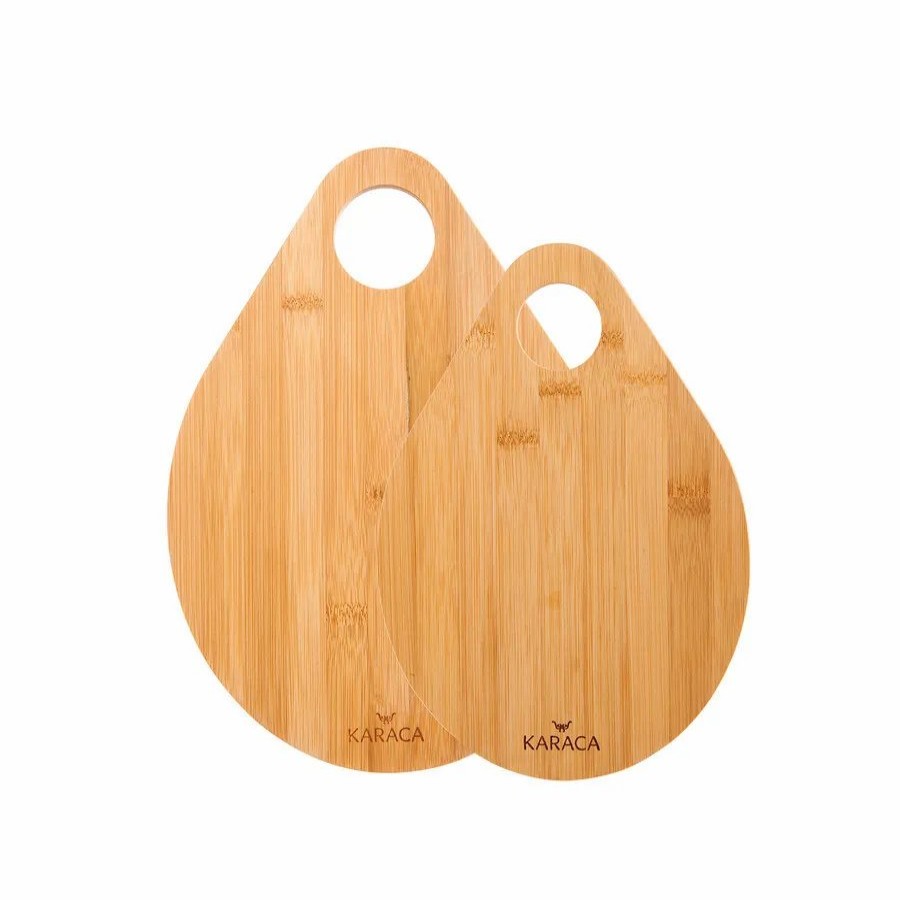 Chopping Boards | Karaca Karaca Damla 2 Piece Bamboo Chopping Board Set, Wood