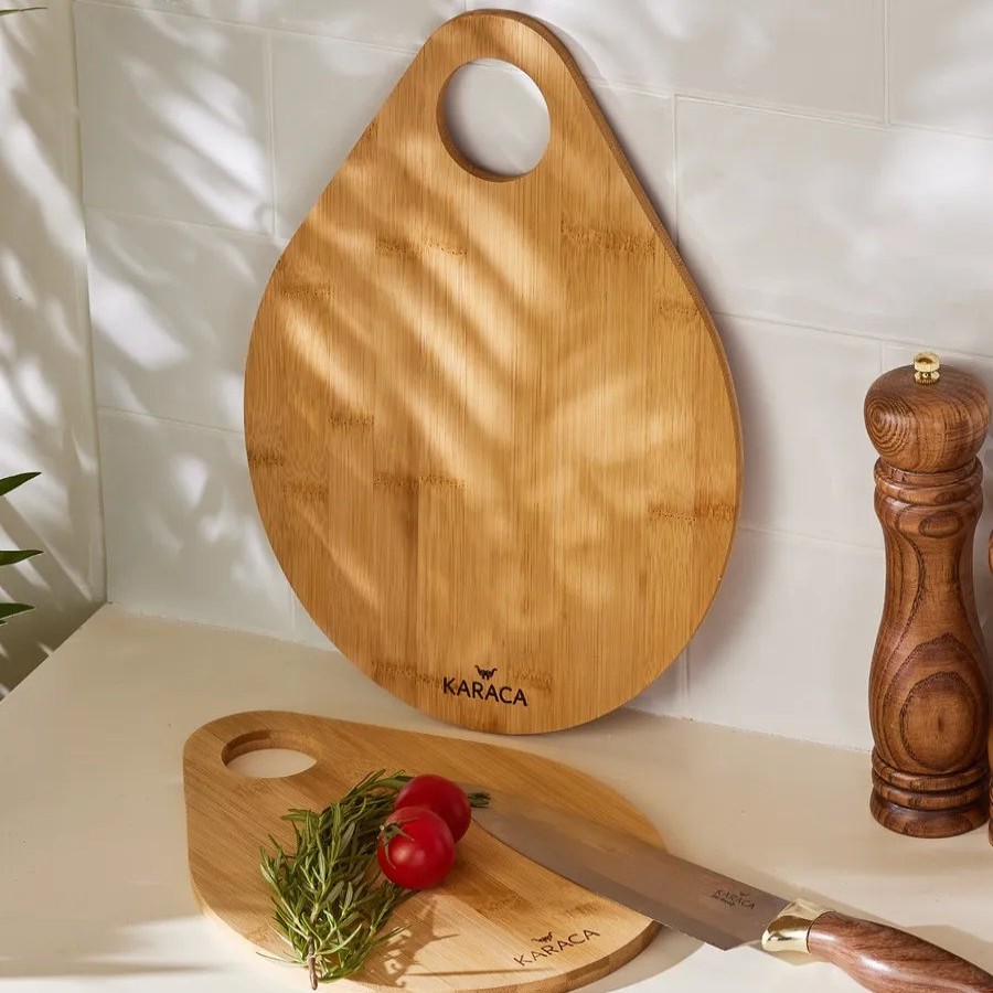 Chopping Boards | Karaca Karaca Damla 2 Piece Bamboo Chopping Board Set, Wood