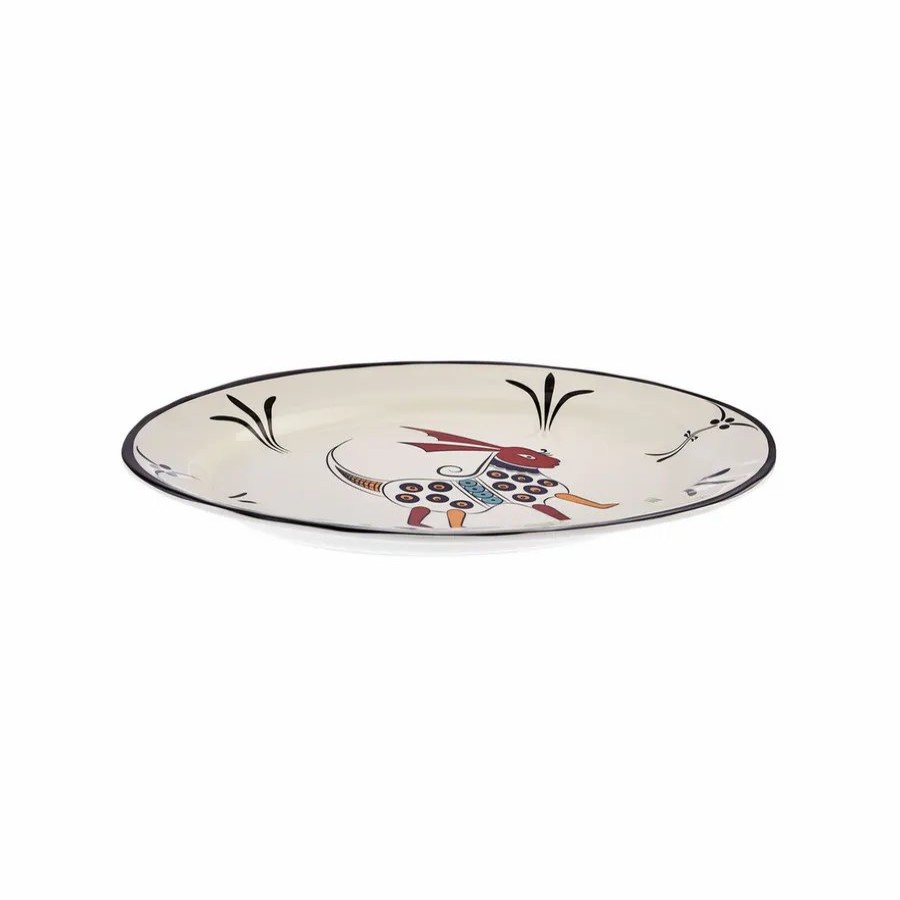 Serving Platters | Karaca Karaca Paye Seljuk Collection Porcelain Serving Platter, 36Cm, Black Multi