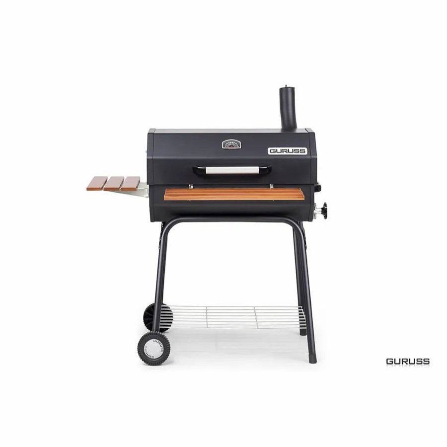 Bbqs | Guruss Guruss Steel Charcoal Barbecue Set, 75Cm, Black