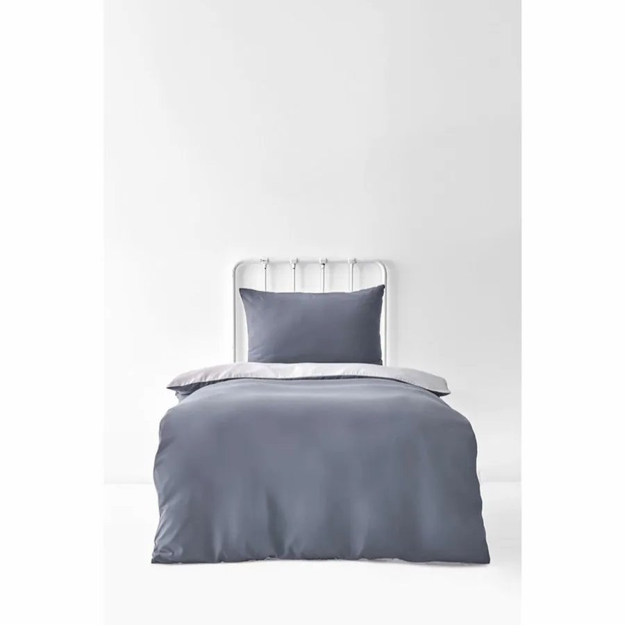 Duvet Cover Sets | Karaca Karaca Home Duvet Cover Set, Single, Light Grey Dark Grey