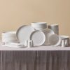 New Generation Bone China Dinner Sets | Karaca Karaca Favaro 56-Piece New Generation Bone China Dinner Set For 12 People, White