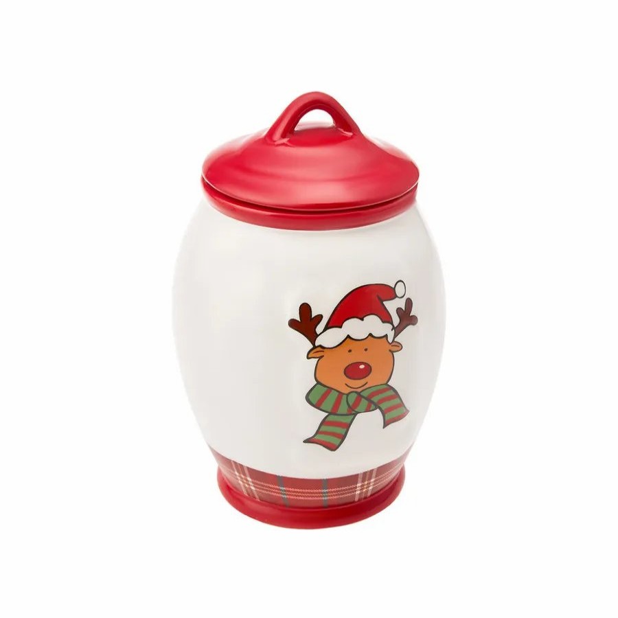 Storage Jars | Karaca Karaca New Year Christmas Jon Ceramic Storage Jar, 1600Ml, Multi