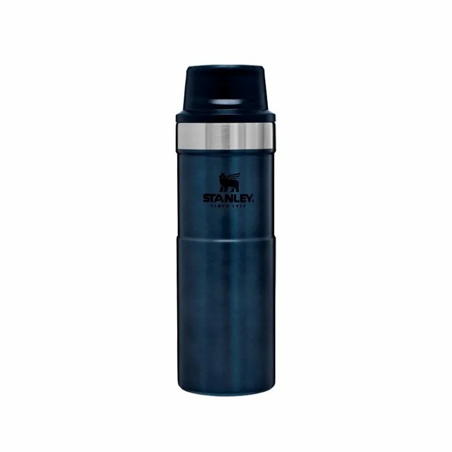 Stainless Steel Flasks | Stanley Stanley Trigger-Action Stainless Steel Travel Mug, 0.47L, Nightfall