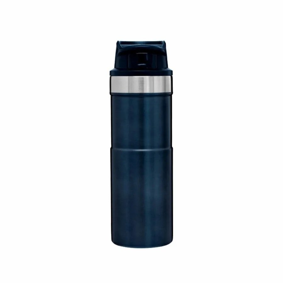 Stainless Steel Flasks | Stanley Stanley Trigger-Action Stainless Steel Travel Mug, 0.47L, Nightfall