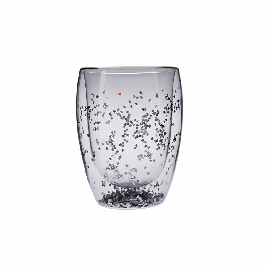 Tumbler Glasses | Karaca Karaca New Year Christmas Pia Star Glass Tumbler Glass, 350Ml, Multi Transparent