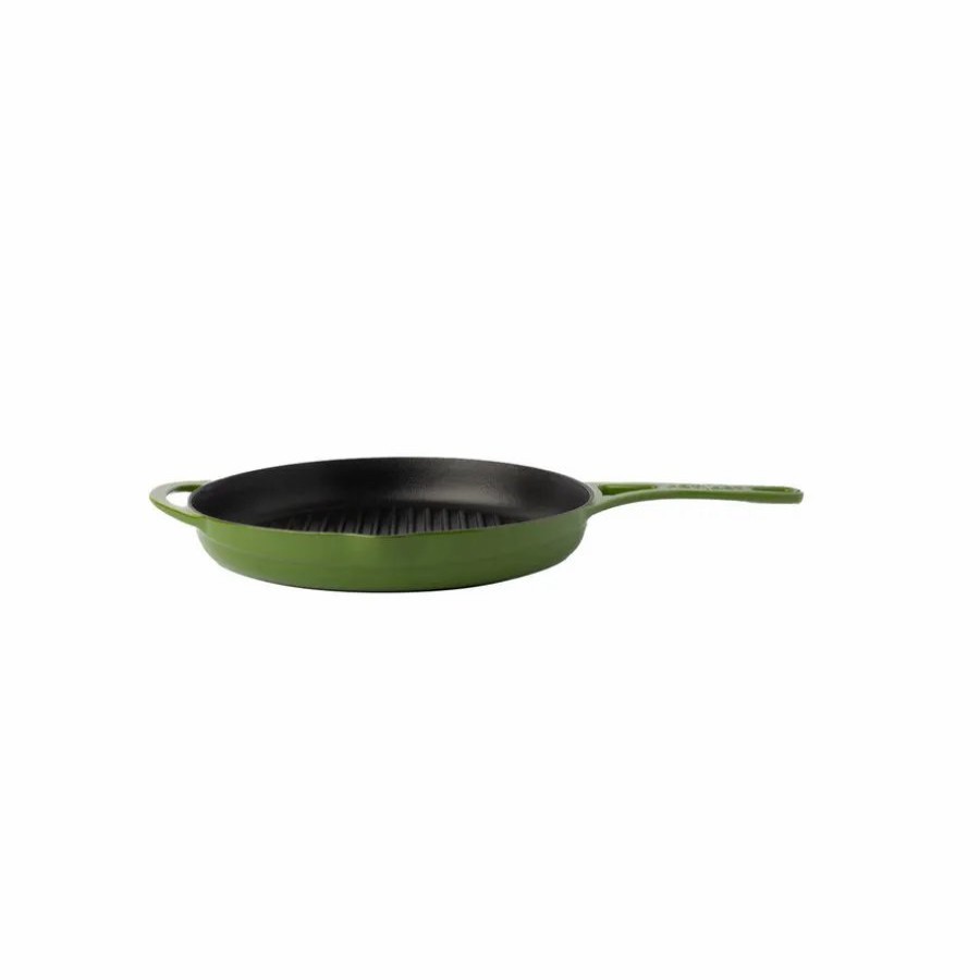 Pans | Pot Art Pot Art Cast Iron Induction Griddle Pan, 28Cm, Green