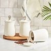 Spice Jars | Karaca Karaca Over 3 Piece Porcelain Spice Jar, 1200Ml, White