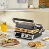 Sandwich Toasters | Karaca Karaca Compact Steel Sear And Grill Inox 2008 Grill And Sandwich Toaster, Silver Black