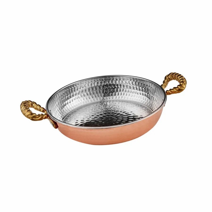 Copper Cookware | Karaca Karaca Alacahoyuk Copper Shallow Stock Pot, 22Cm, Copper