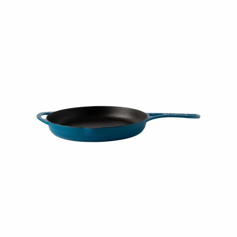 Pans | Pot Art Pot Art Cast Iron Induction Frying Pan, 28Cm, Blue