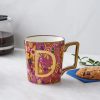 Mugs | Karaca Karaca Flower Porcelain Letter D Mug, 350Ml, Multi