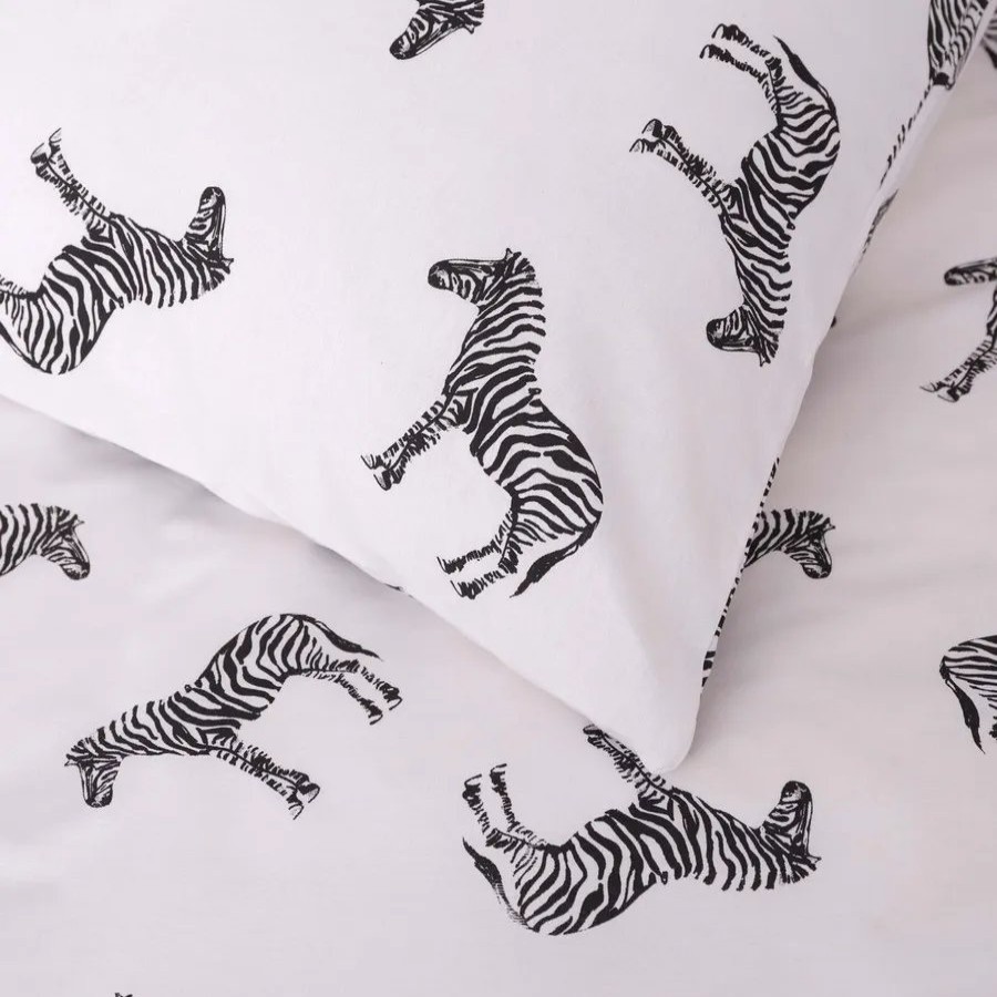 Duvet Cover Sets | Sarah Anderson Sarah Anderson Zebra 100% Turkish Cotton Duvet Cover Set, Double, Multi