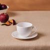 Cups & Saucers | Karaca Karaca Cody New Generation Bone Tea Cup And Saucer, 220Ml, White