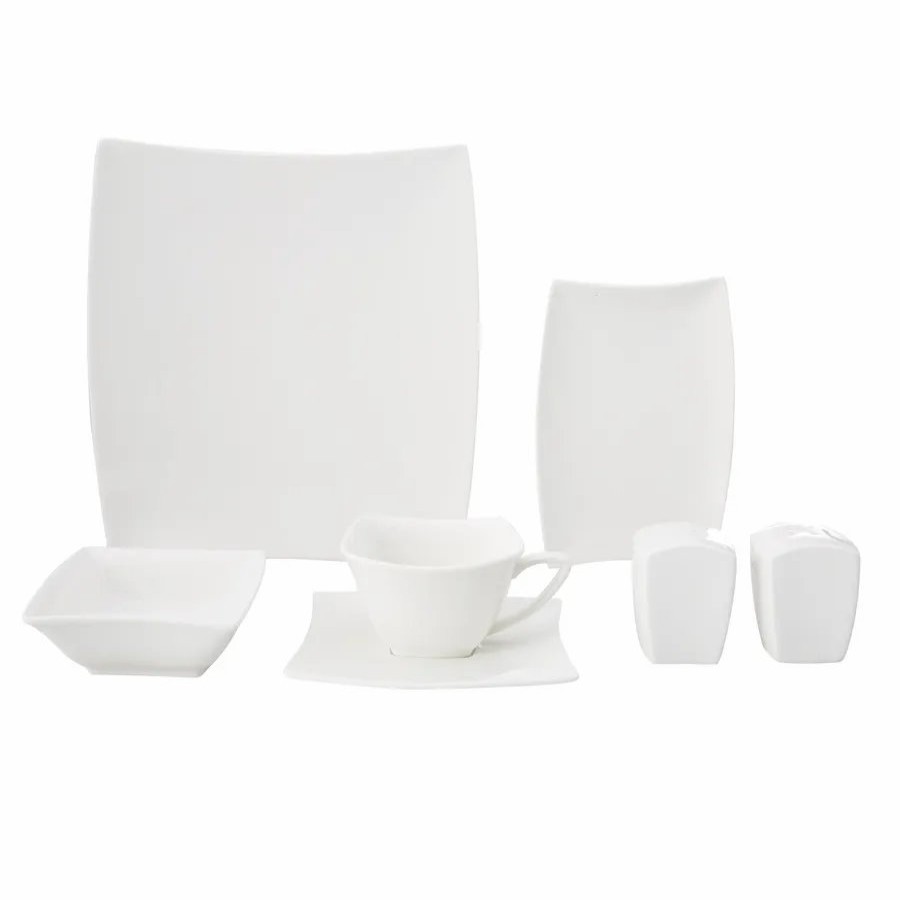 Porcelain Breakfast Sets | Karaca Karaca Perfect 32 Piece Porcelain Breakfast Serveware Set For 6 People, White