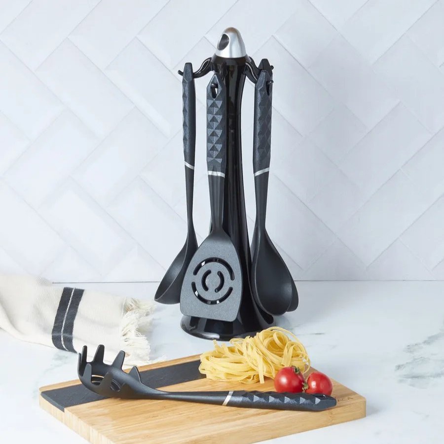 Kitchen Utensils | Karaca Karaca Diamond 5 Piece Kitchen Utensil Set With Stand, Multi