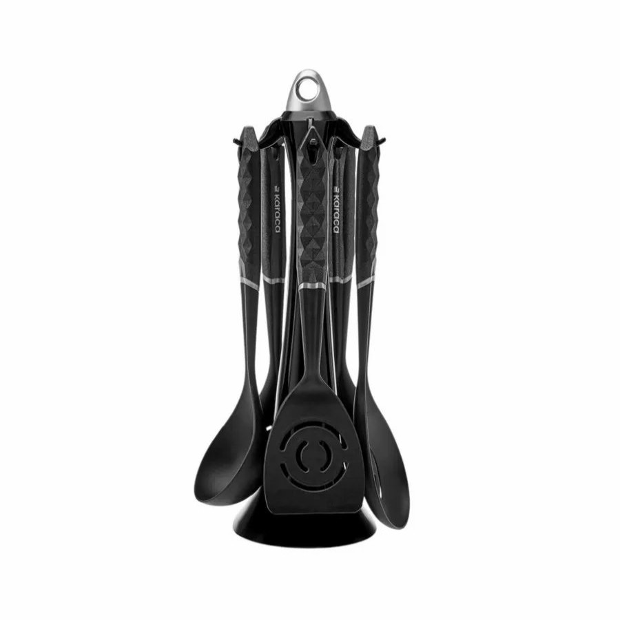 Kitchen Utensils | Karaca Karaca Diamond 5 Piece Kitchen Utensil Set With Stand, Multi