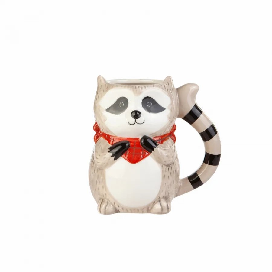 Mugs | Karaca Karaca Animal Racoon Stoneware Mug, 480Ml, Multi