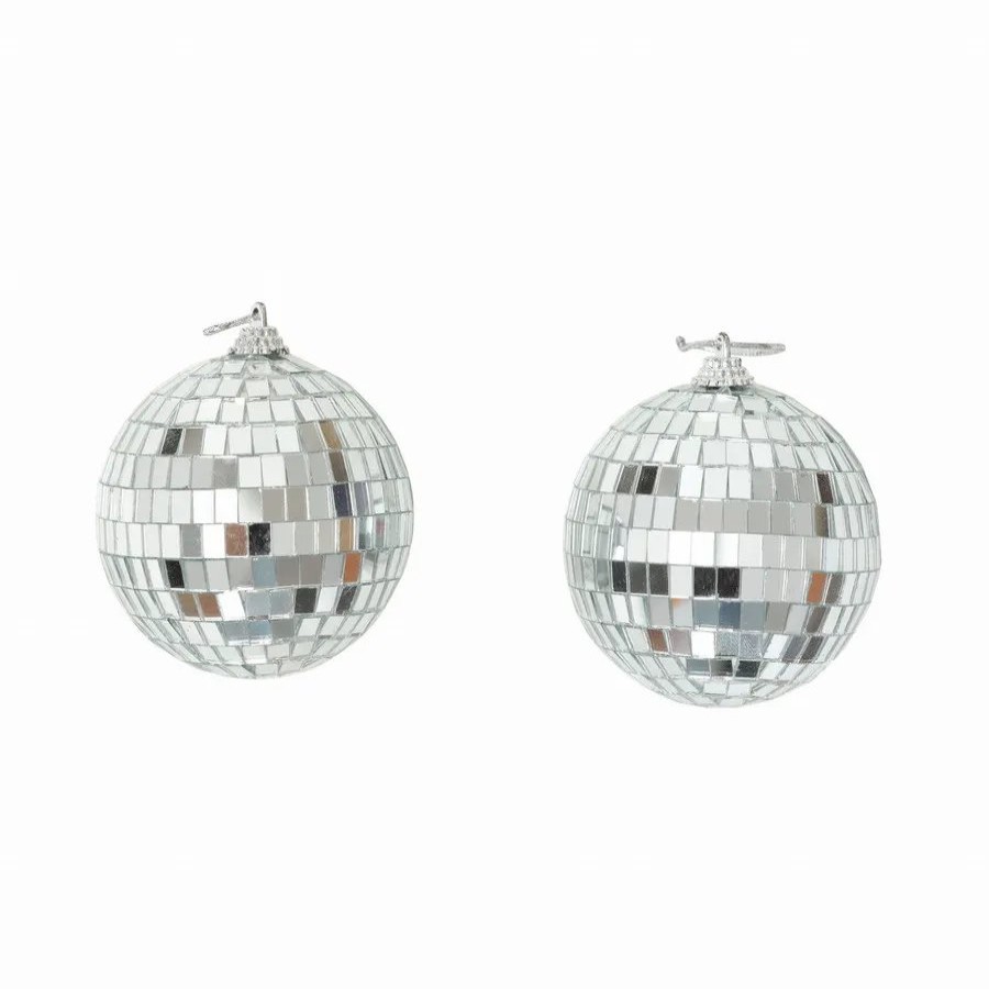 Ornaments | Karaca Home Karaca Home New Year Christmas Ball Tree Bauble Set, 2 Piece, 8Cm, Silver