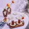 Turkish Tea Sets | Karaca Karaca Hubble 12 Piece Glass Turkish Tea Set For 6 People, 160Ml, White Gold