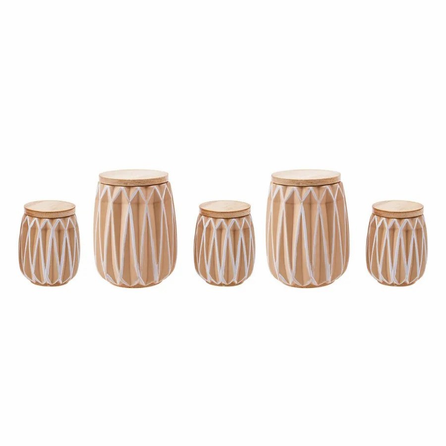 Spice Jars | Karaca Karaca Pars 5 Piece Ceramic Spice Jar Set, Multi