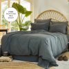 Duvet Cover Sets | Karaca Home Karaca Home 4 Elements 100% Turkish Cotton Duvet Cover Set With Bed Sheet, Single, Dark Grey