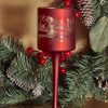 Candle Holder | Karaca Home Karaca New Year Christmas Helena Glass Candle Holder, 7Cmx20Cm, Red